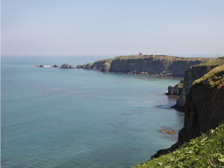 町の南側には、風光明媚な霧多布（きりたっぷ）岬がある。