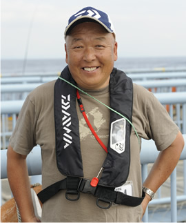 釣り研究家の大川雅治さん。