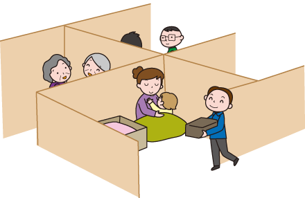 避難所生活における注意点