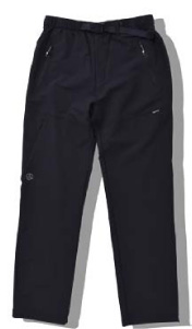 伸縮性の高いストレッチ素材を使った長ズボンを。