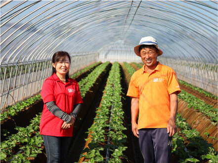代表の村田和寿さん（50歳）と奥さんの恵子さん（51歳）。