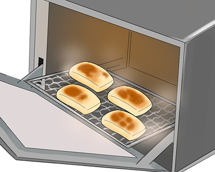 餅を手軽に焼く方法