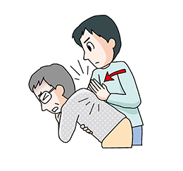 【背部叩打法】