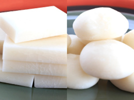 地域で違う餅の形