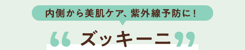 内側から美肌ケア、紫外線予防に! ズッキーニ