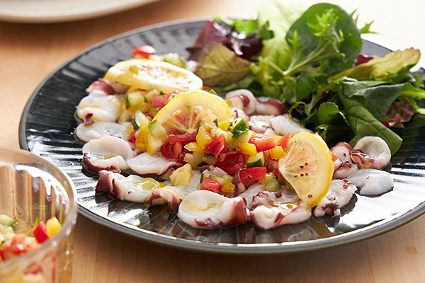 画像：みょうが　メロン　ミズダコ