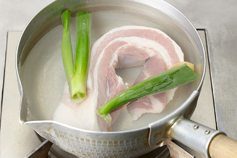 写真：60分程下ゆでする