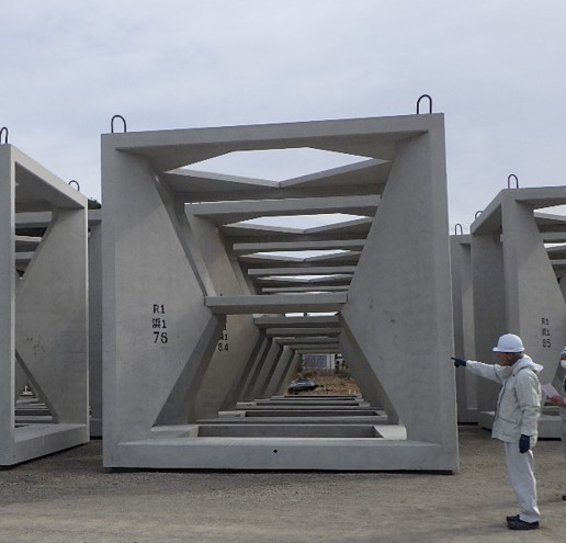 写真：コンクリート製魚礁