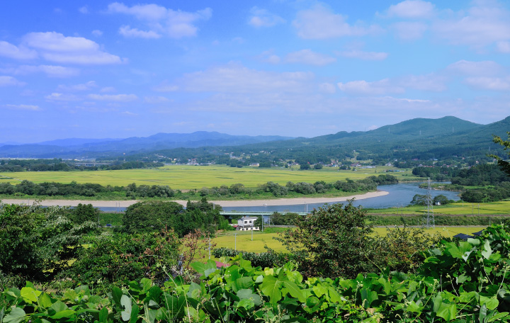 写真:自然豊かな奥州市の様子