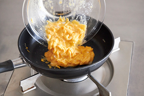 写真：卵を再加熱