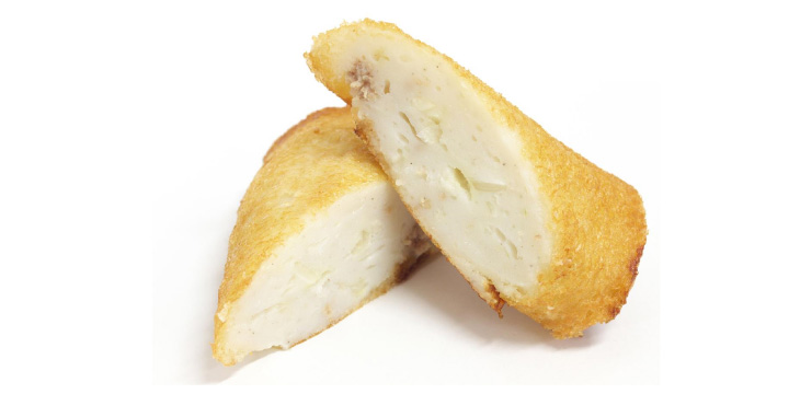 写真：2つに切ったパンロール