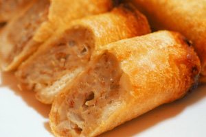 写真：長崎一番ハトシロール切ったもの