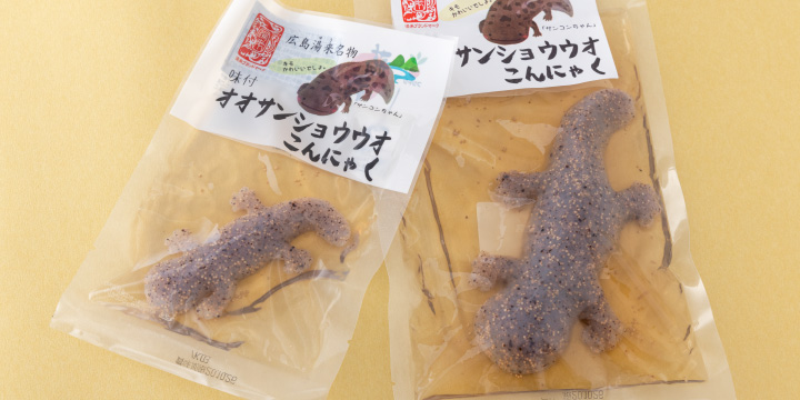 写真：オオサンショウウオこんにゃく　パッケージ