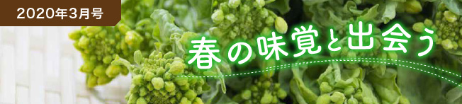 2020年3月号 春の味覚と出会う