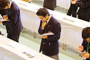 写真：全国大会「農業鑑定競技会」の様子