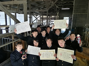 写真：鹿児島県鹿屋農業高等学校の皆さん