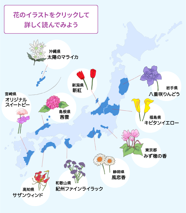 オリジナルブランドフラワーMAP