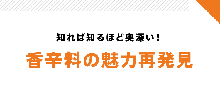 知れば知るほど奥深い!香辛料の魅力再発見