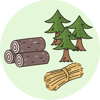 イラスト:未利用バイオマス