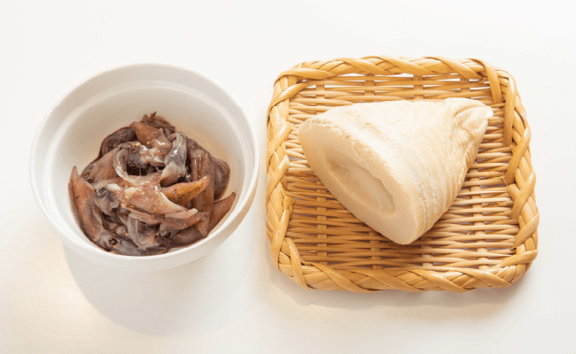 画像:ホタルイカとたけのこ