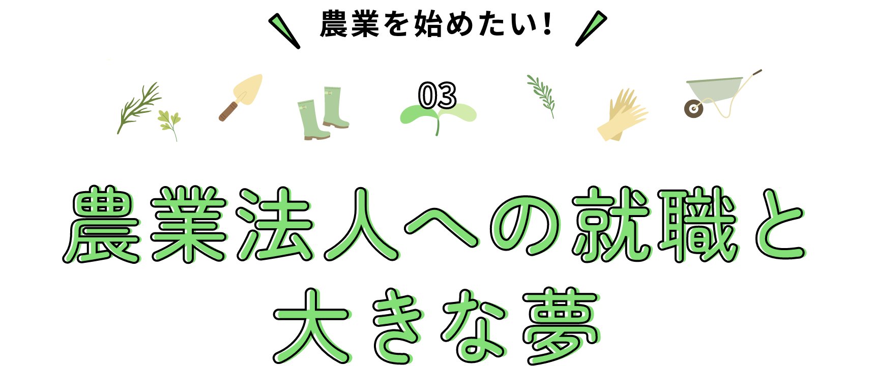 農業を始めたい！農業法人への就職と大きな夢