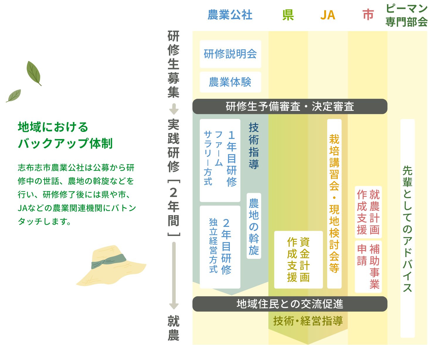 地域におけるバックアップ体制