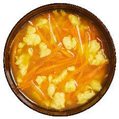 にんじんシリシリの味噌汁