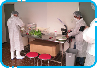 サンチュの袋詰め