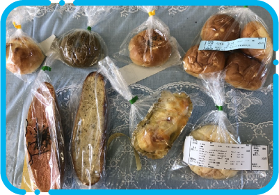 食品科学科が販売するパン
