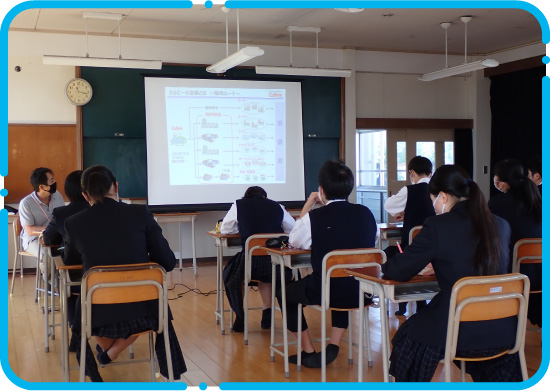 企業のレクチャーを受講