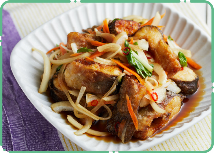 ニジマスの南蛮漬け