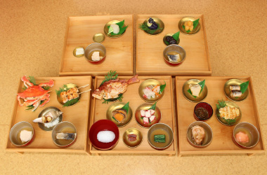 本膳料理の再現模型