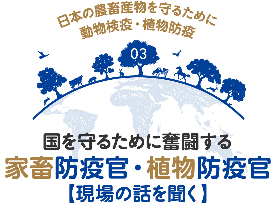 日本の農畜産物を守るために動物検疫・植物防疫 03　国を守るために奮闘する家畜防疫官・植物防疫官【現場の話を聞く】