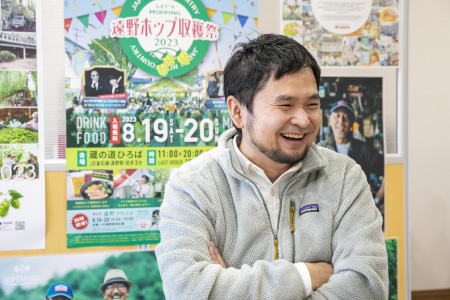 収穫祭の実行委員長、田村淳一さん