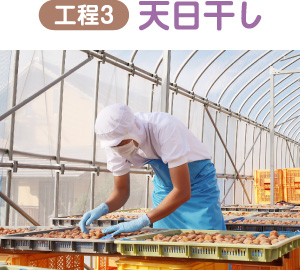 工程3 天日干し