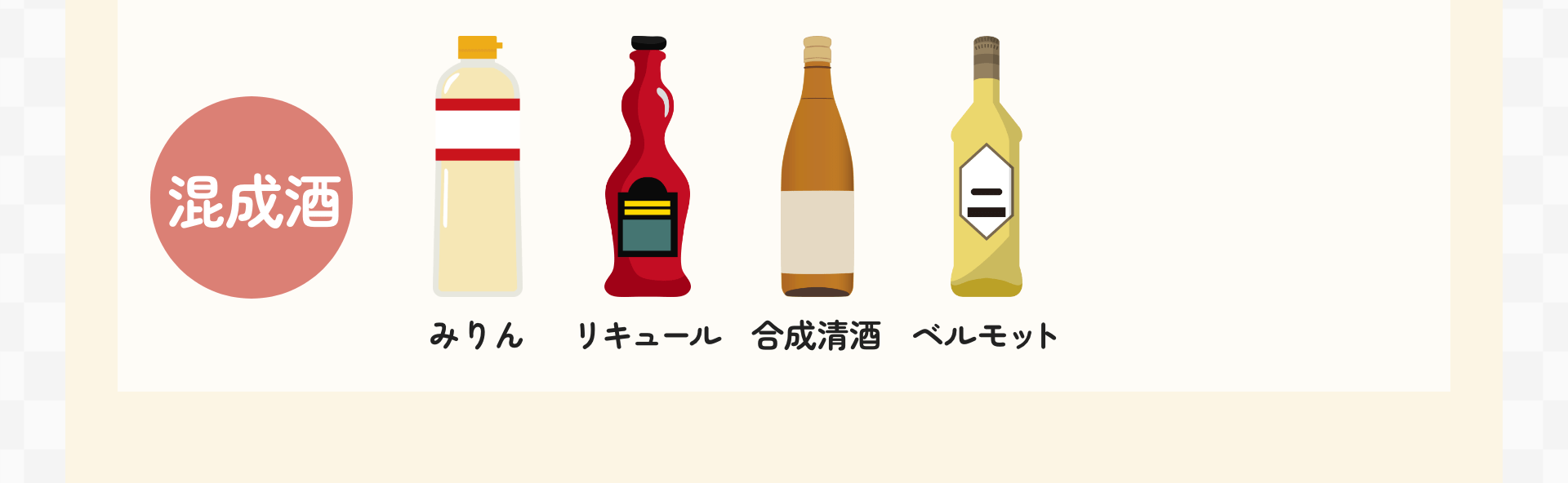 混成酒｜みりん リキュール 合成清酒 ベルモット