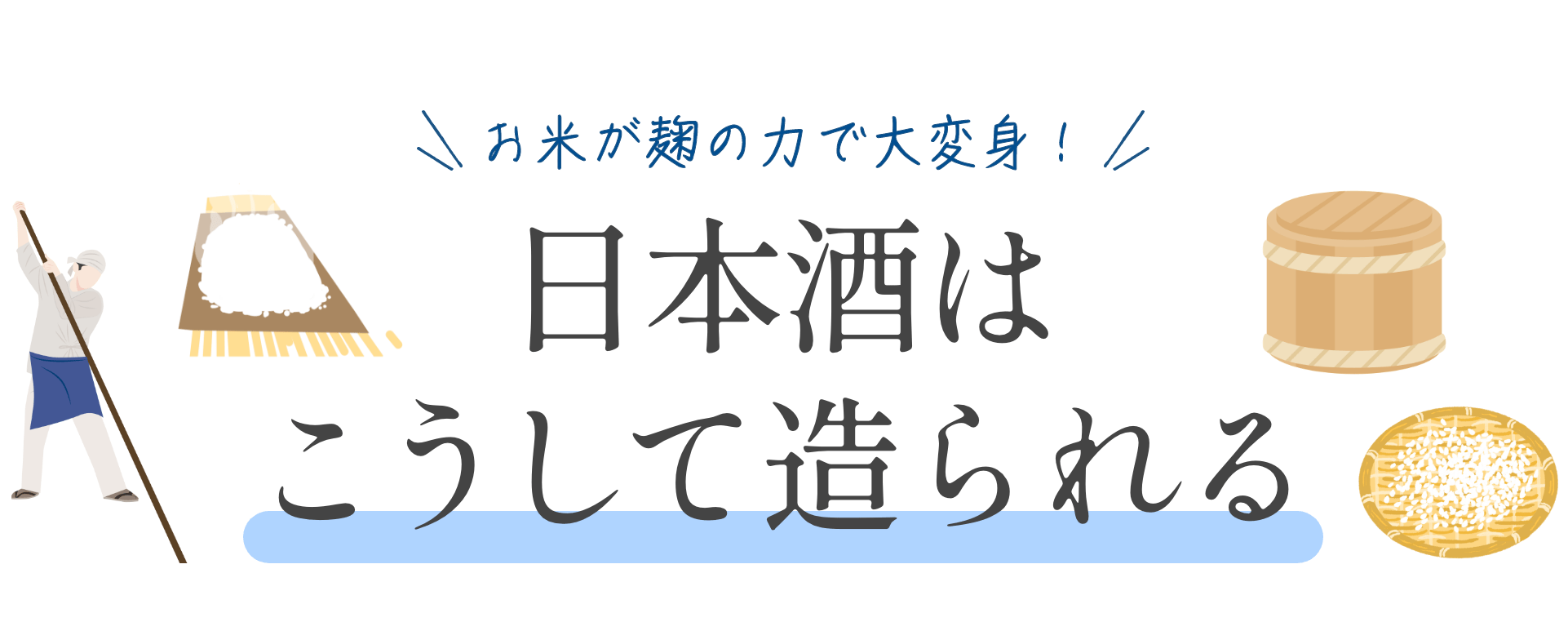 お米が麹の力で大変身！日本酒はこうして造られる