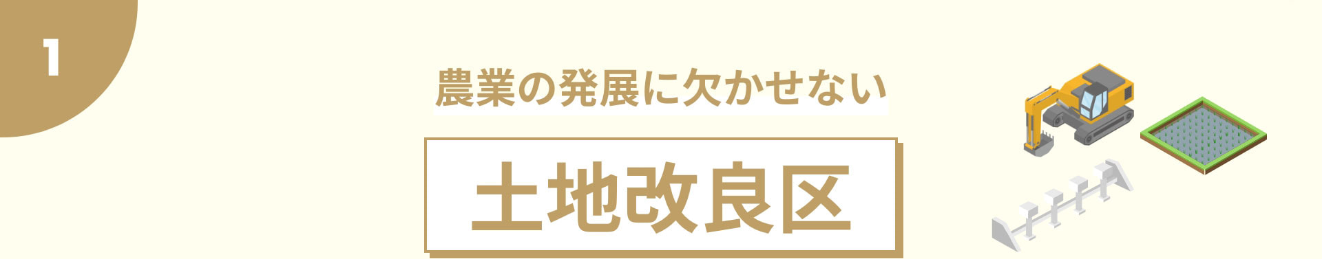 農業の発展に欠かせない土地改良区