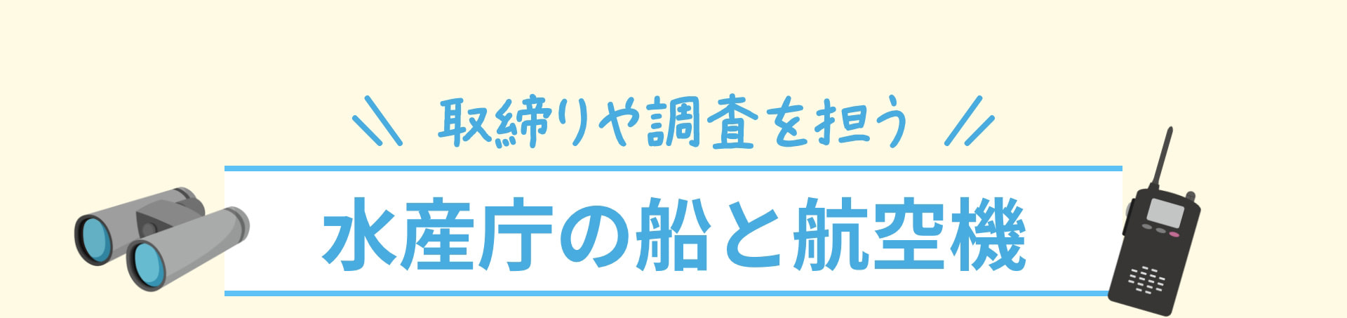 取締りや調査を担う 水産庁の船と航空機