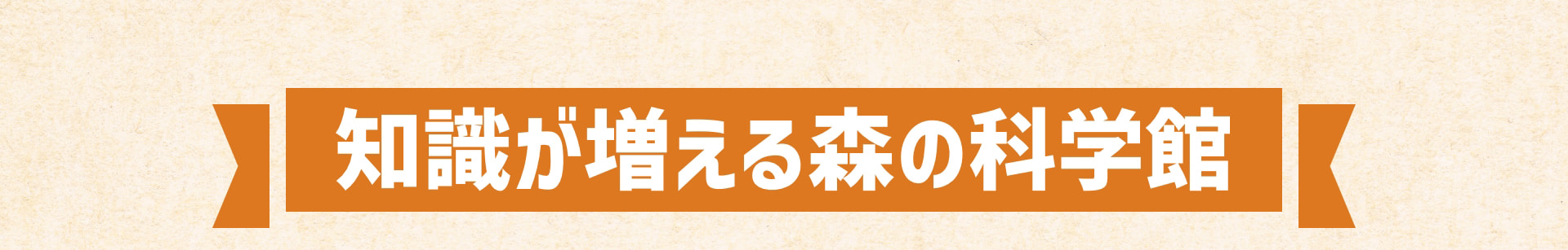知識が増える森の科学館