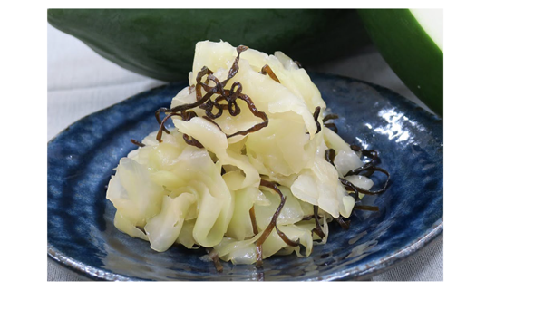 青パパイヤの塩昆布和えの画像