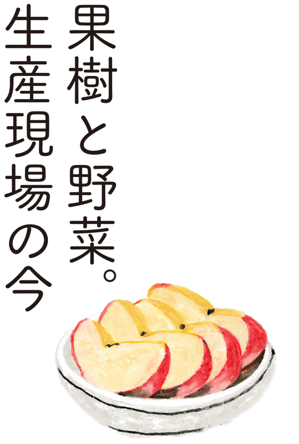 果樹と野菜。生産現場の今