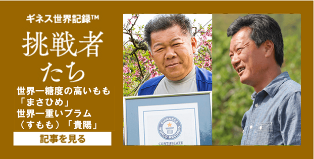 5・6月号世界一糖度の高いもも・世界一重いプラム