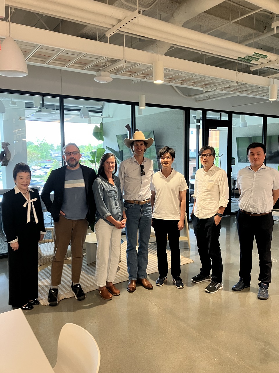 現地の小売事業者(ウォルマート)創業家(トム・ウォルトン氏)との意見交換