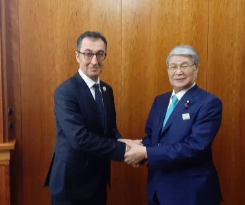 野村大臣とエズデデミルドイツ農相