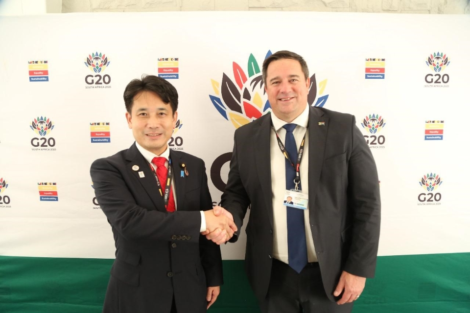 ジョン・ヘンリー・スティーンヘイゼン・南アフリカ農務大臣との会談