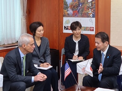 エマニュエル駐日米国大使による宮下大臣表敬2