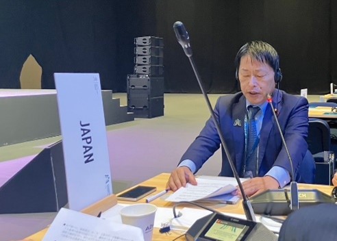 副大臣のご発言のご様子