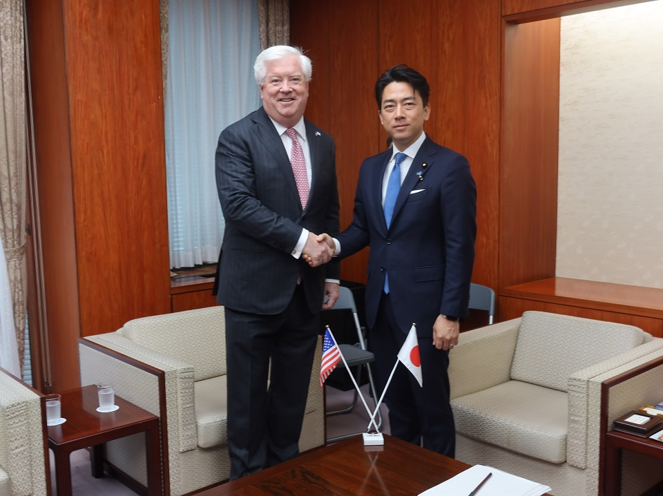 小泉農林水産大臣とジョージ・グラス次期駐日米国大使との会談