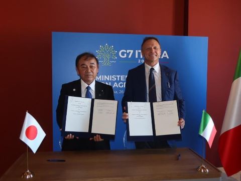 イタリア農業・食料主権・森林大臣とのバイ会談